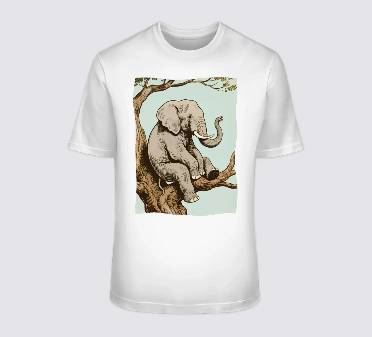 elephant on a tree t-shirt da knowledge