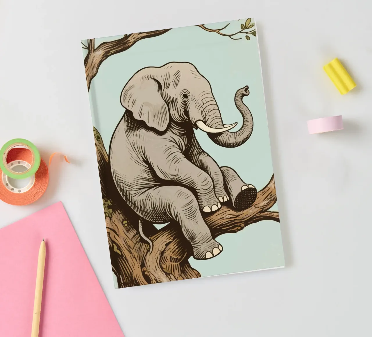 elephant on a tree diario da knowledge