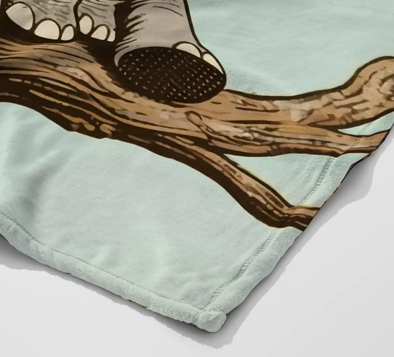 elephant on a tree coperta in pile da knowledge