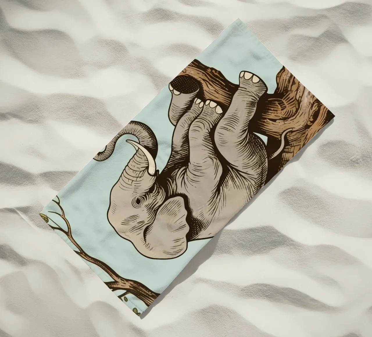 elephant on a tree telo mare da knowledge