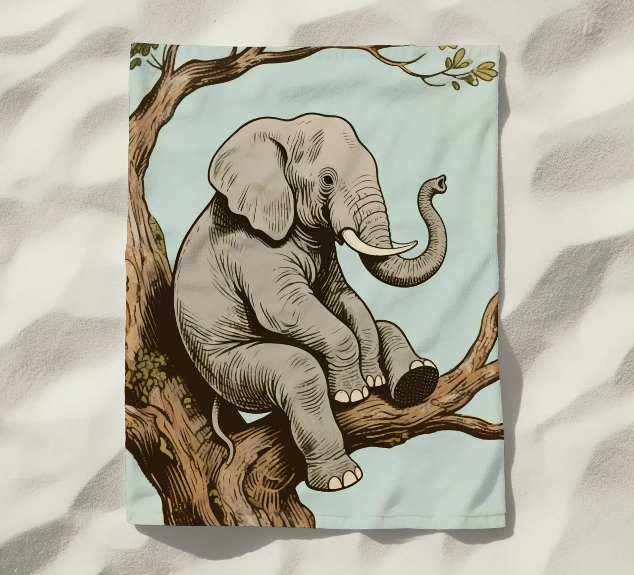 elephant on a tree telo mare da knowledge