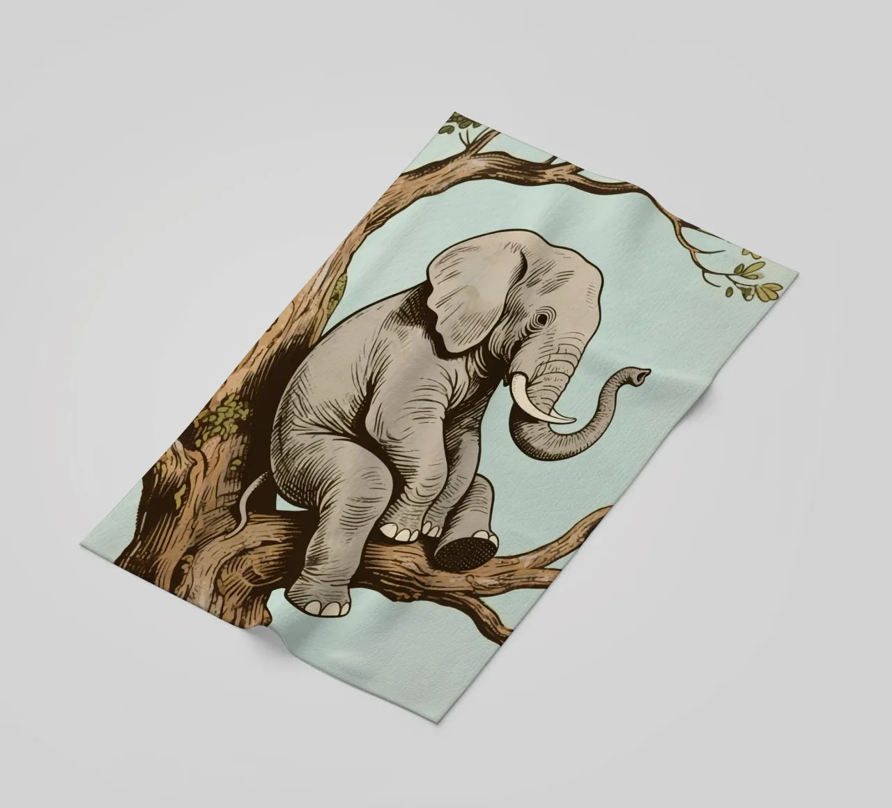 elephant on a tree telo mare da knowledge