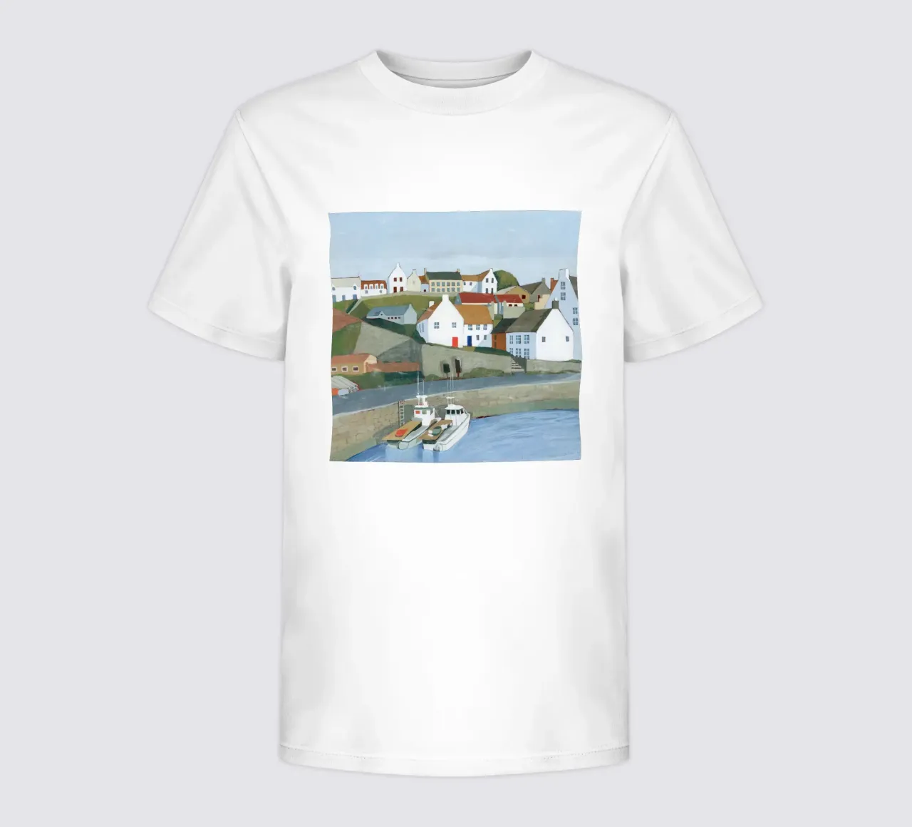 Vecchia città di mare II - Grace Popp t-shirt bambini da medineprint