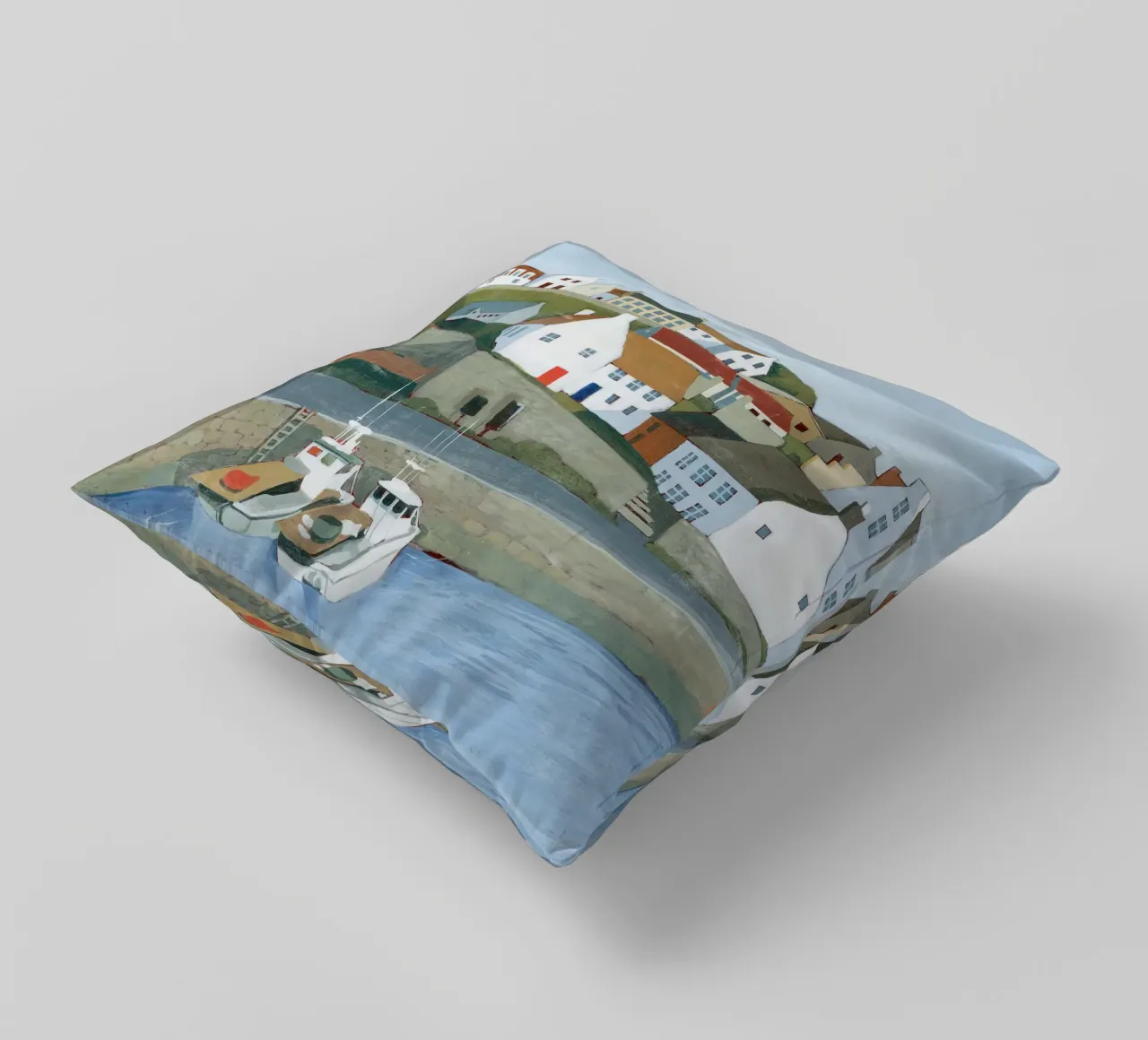 Vecchia città di mare II - Grace Popp cuscino da medineprint