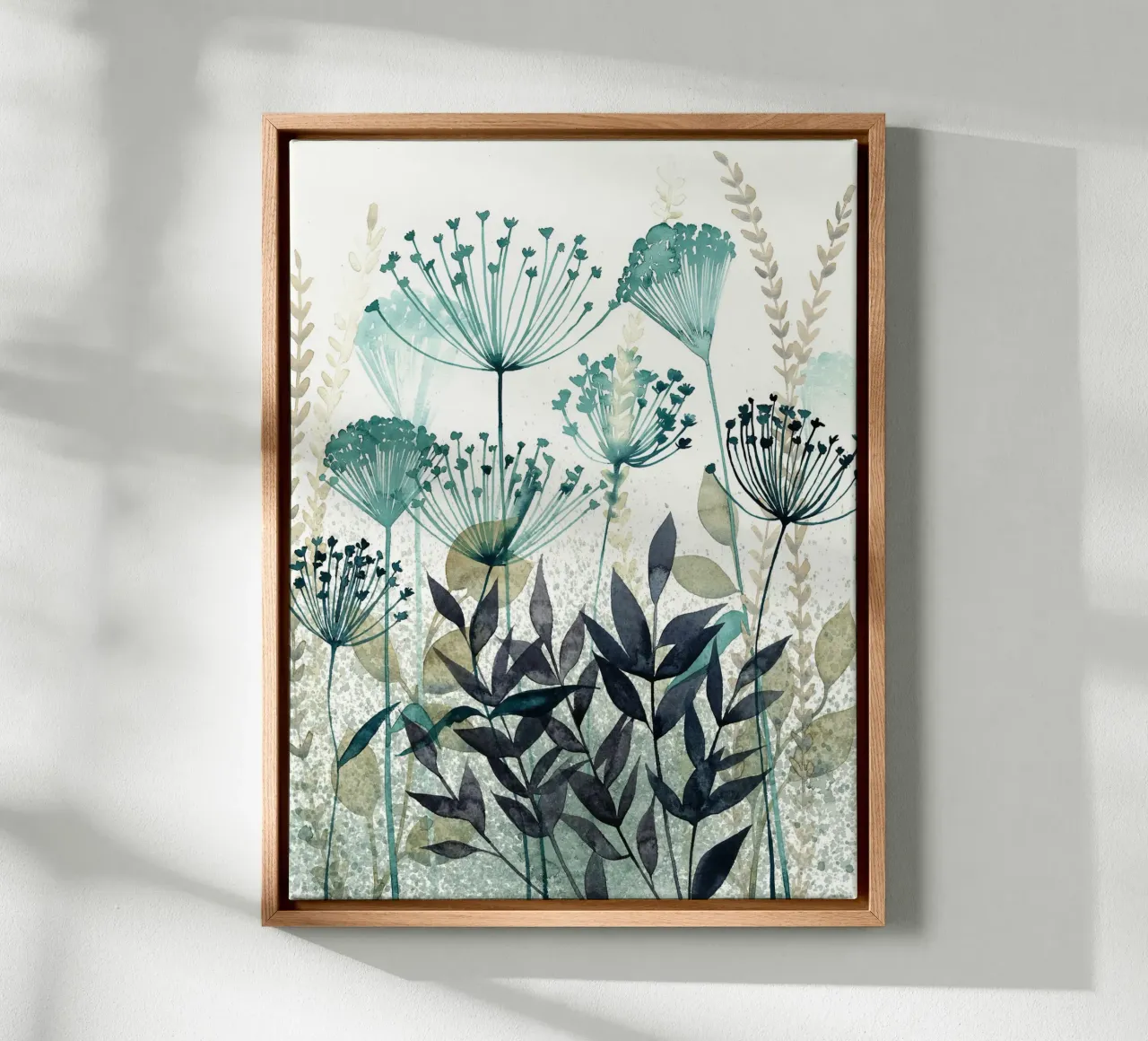 Zomerweide - Grace Popp canvas met Baklijst van medineprint