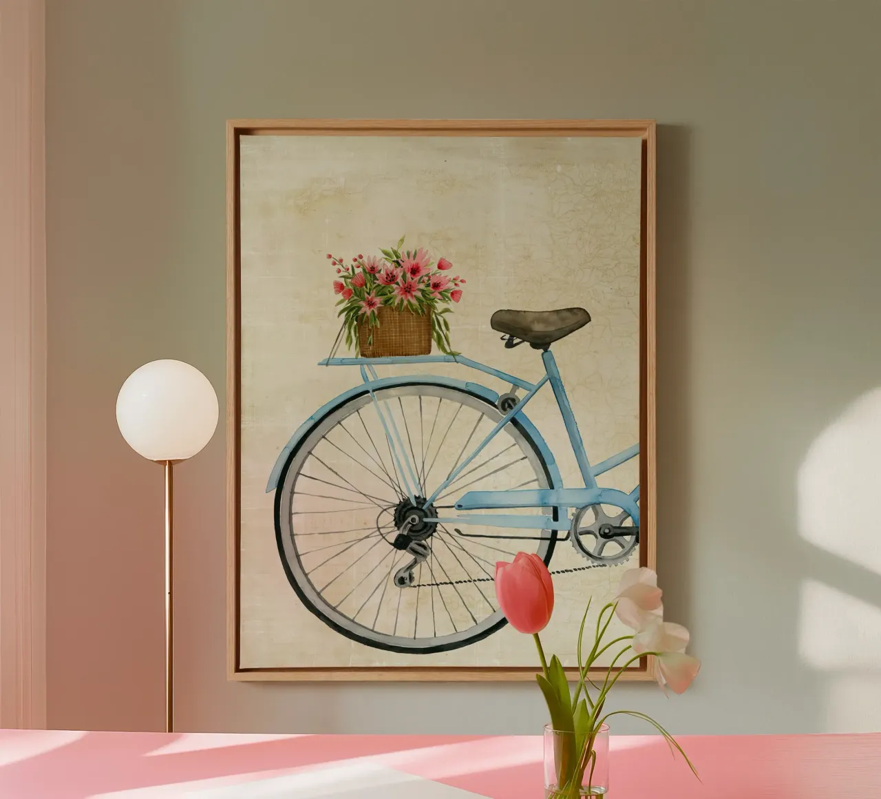 Corriere di fiori I - Grace Popp tela con Cornice a cassetta da medineprint