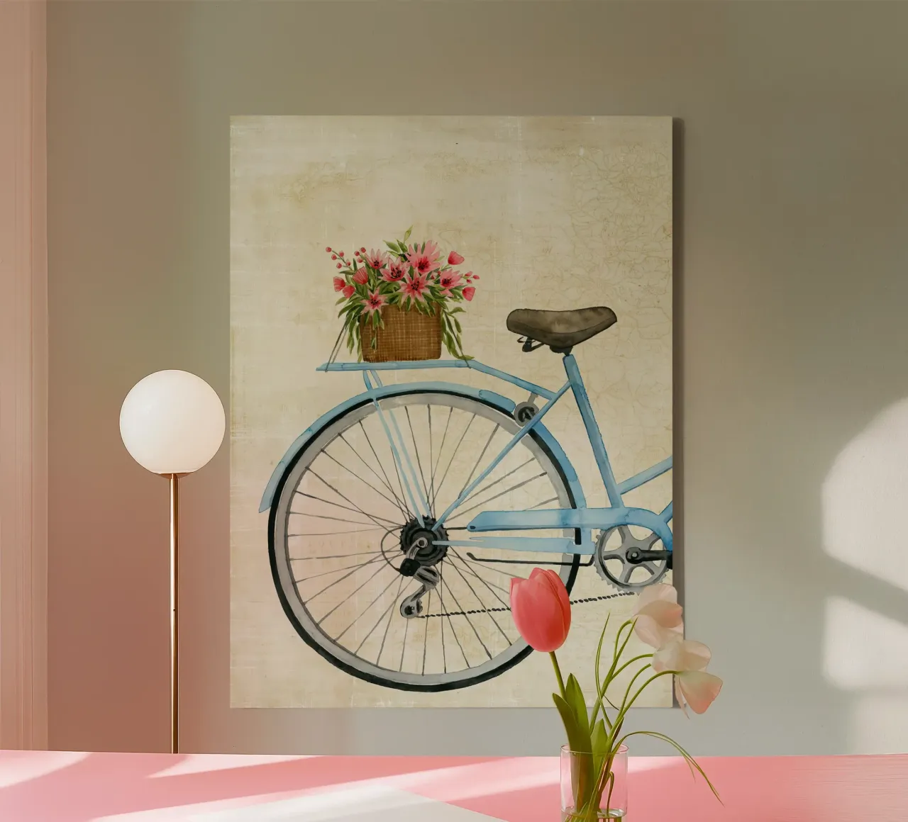 Corriere di fiori I - Grace Popp tela con Cornice a cassetta da medineprint