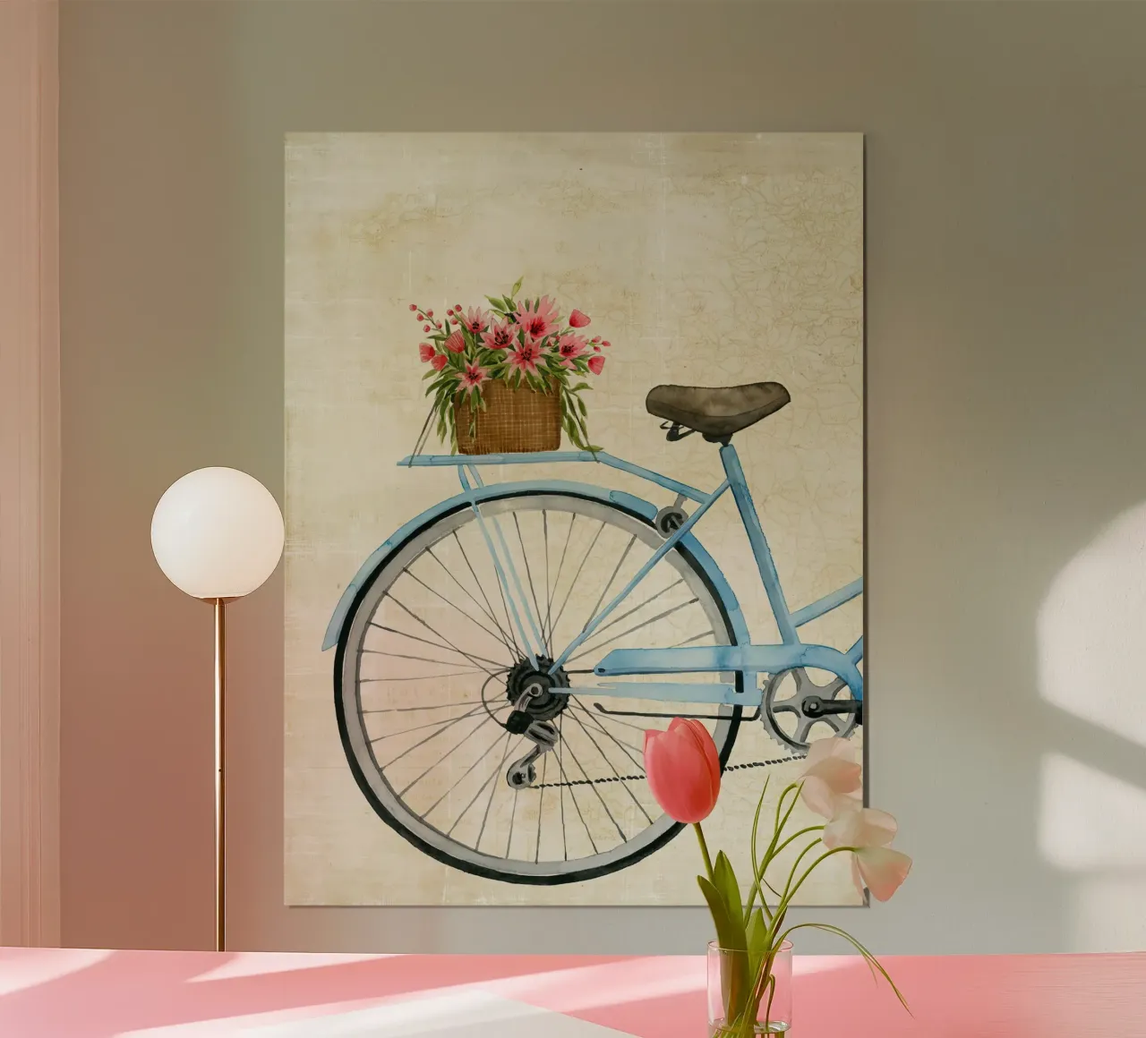 Corriere di fiori I - Grace Popp poster con telaio in legno da medineprint