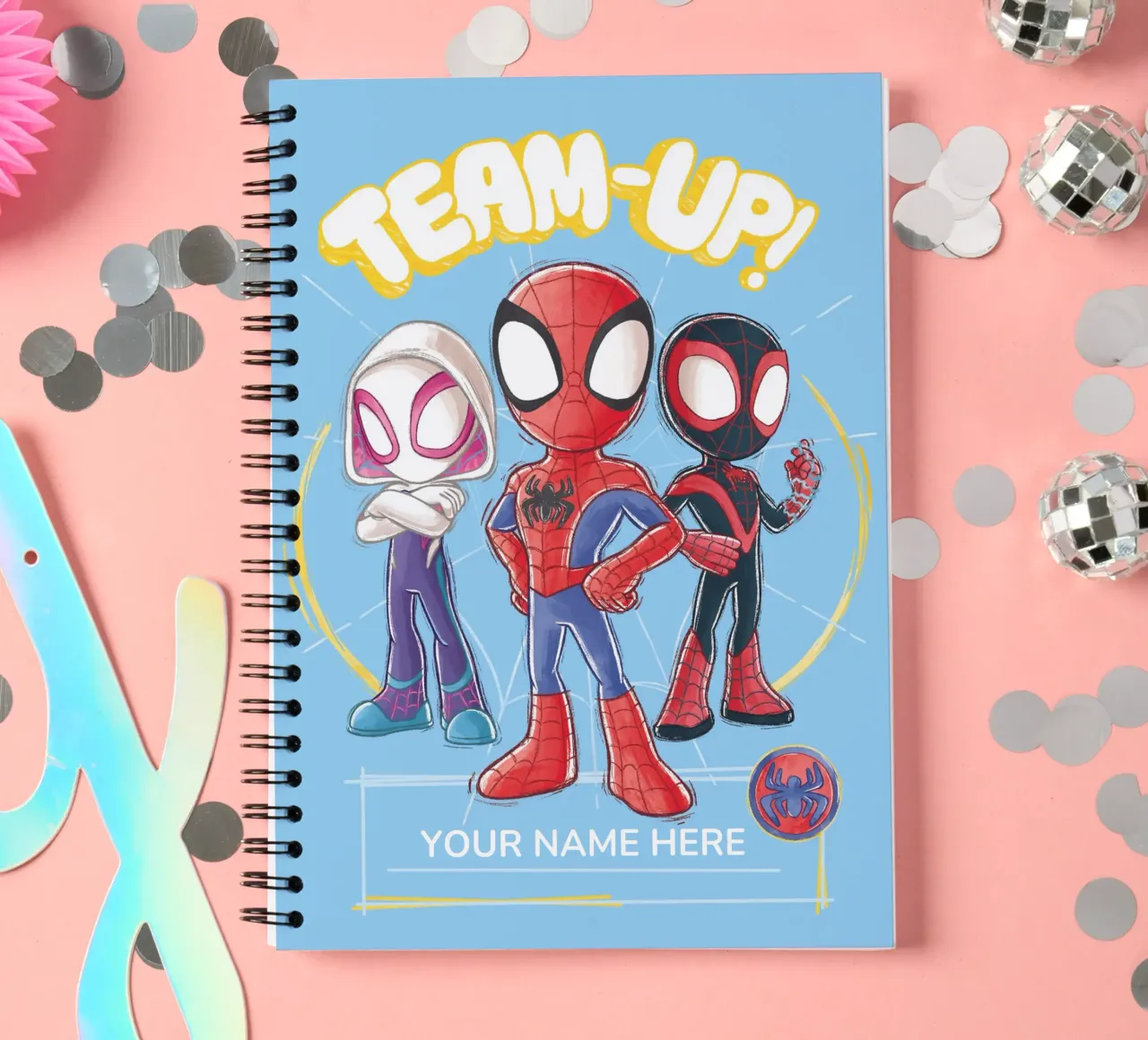 Spidey TEAM-UP! carnet à spirale de SPIDEY and his AMAZING FRIENDS