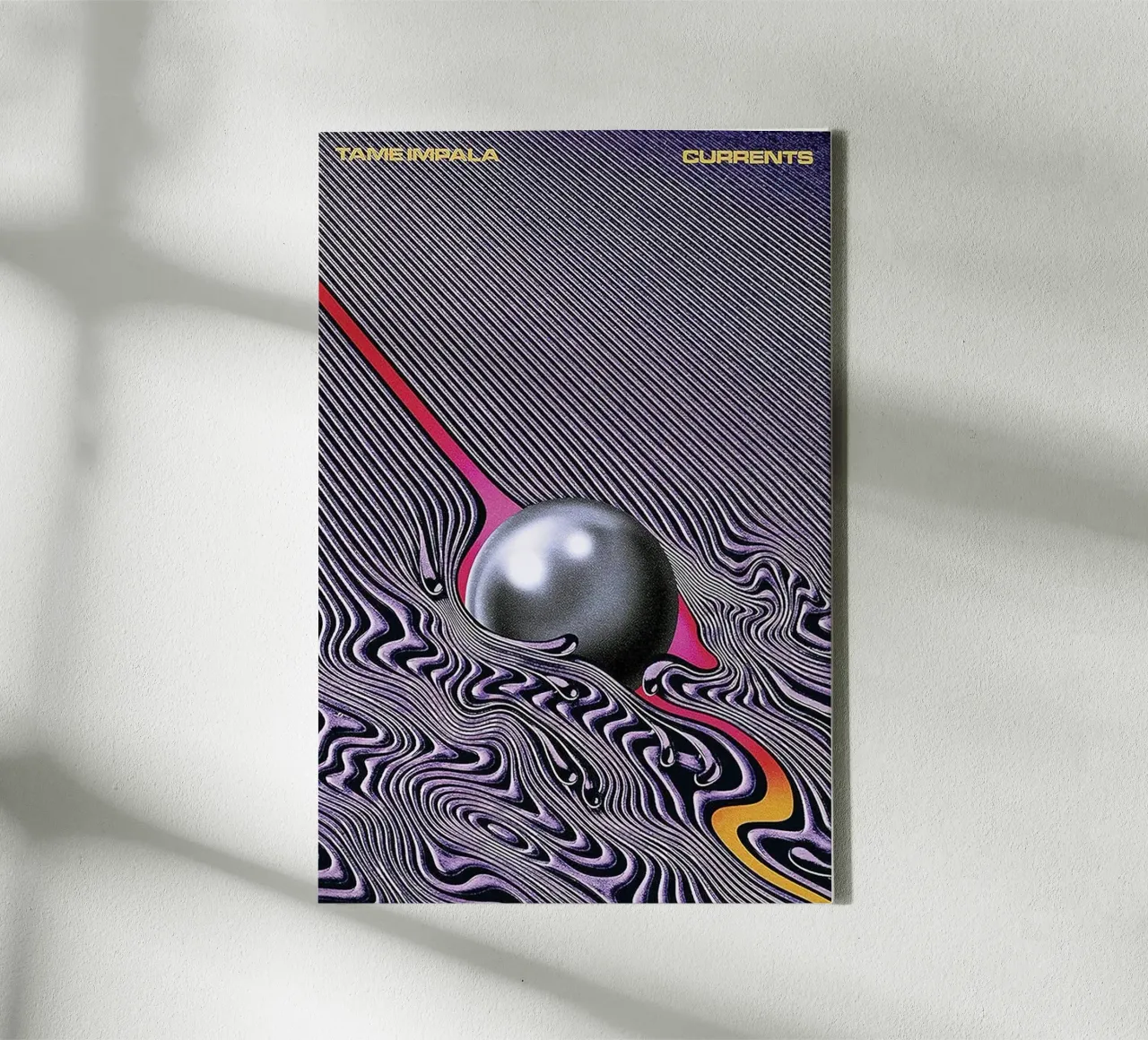 Purple Tame Impala Current Ball tela con Cornice a cassetta da GULHAM