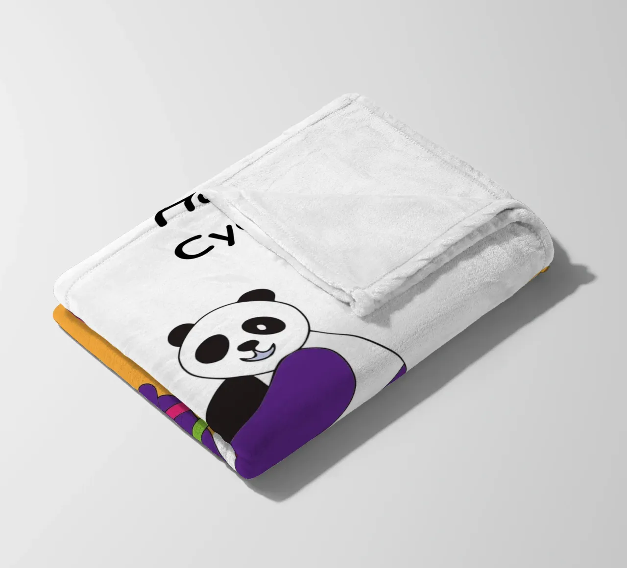 Radfahrender Panda Fleecedecke von OUR SHOP