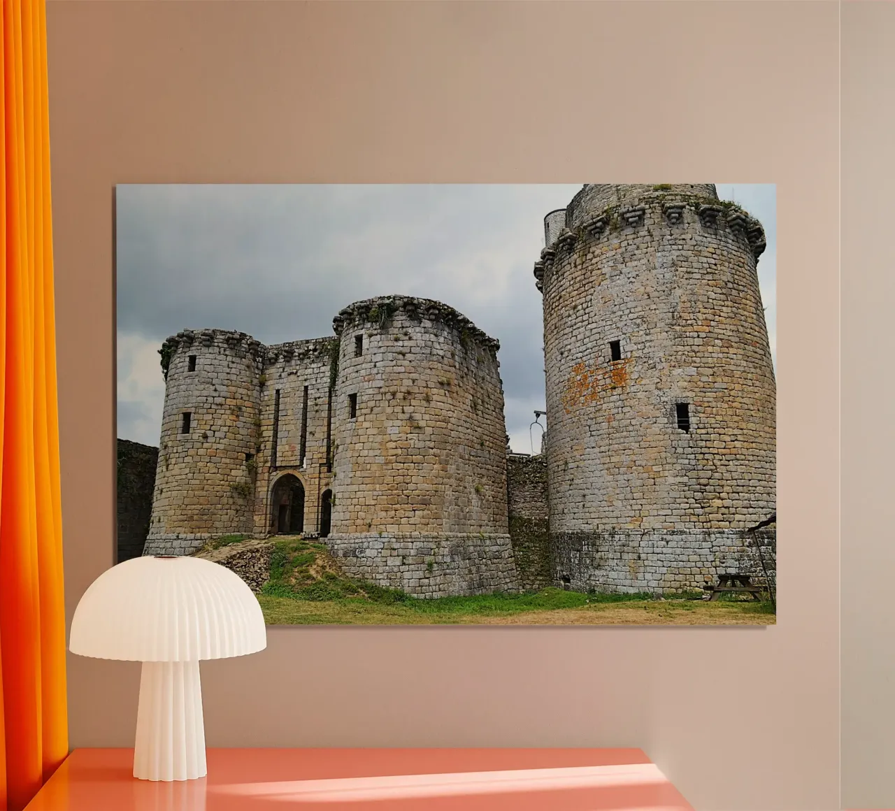 FAA352 CHATEAU DE TONQUEDEC. poster con telaio in legno da Thierry vobmann photography