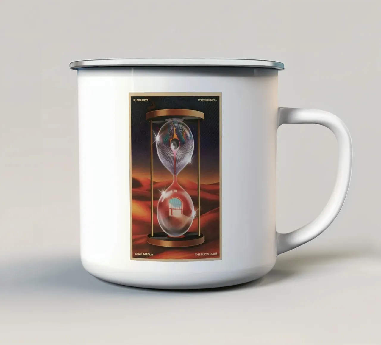 Sand Clock Tame Impala Concert The Slow Rush Poster tazza in smalto da GULHAM