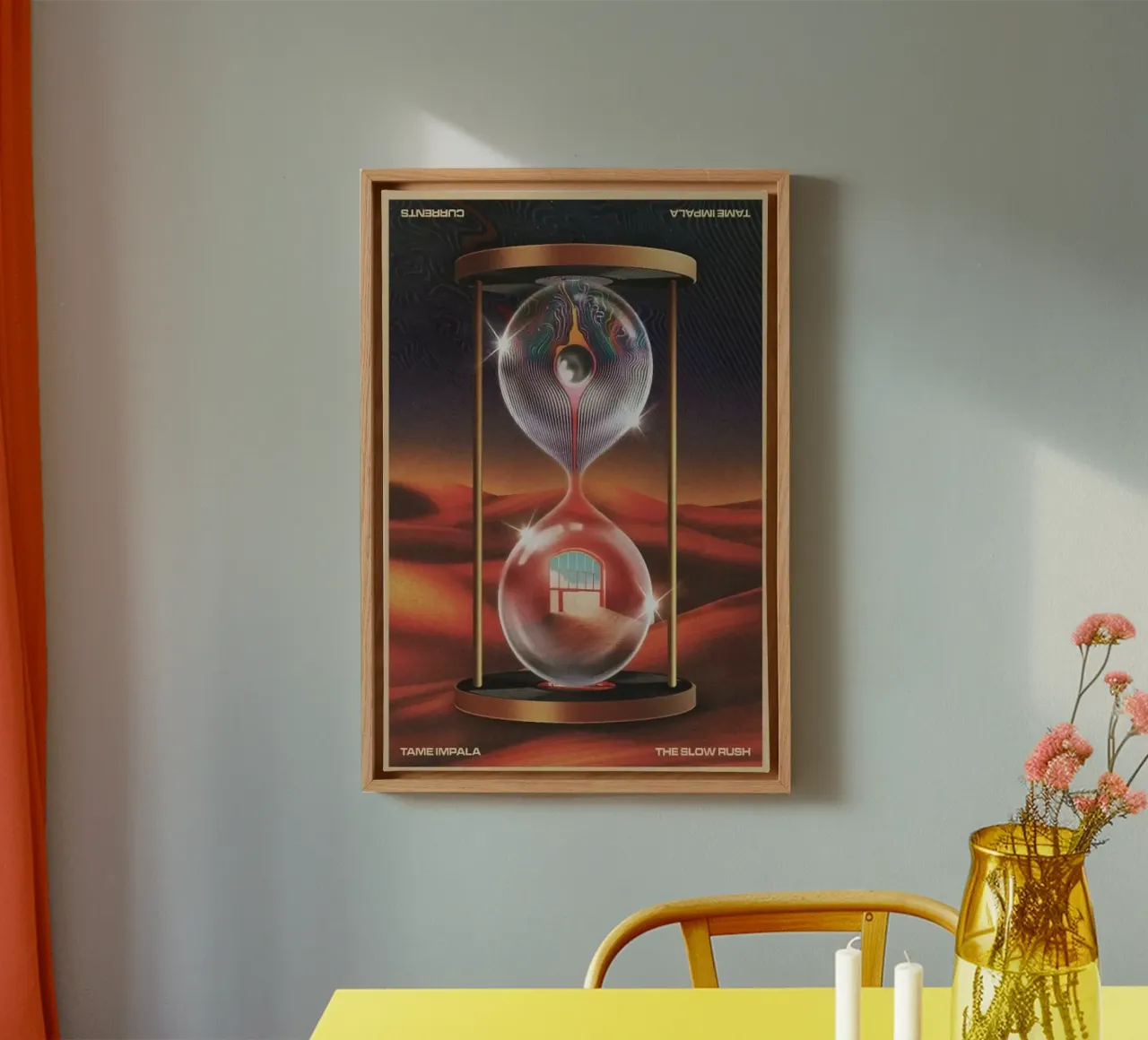 Sand Clock Tame Impala Concert The Slow Rush Poster tela con Cornice a cassetta da GULHAM