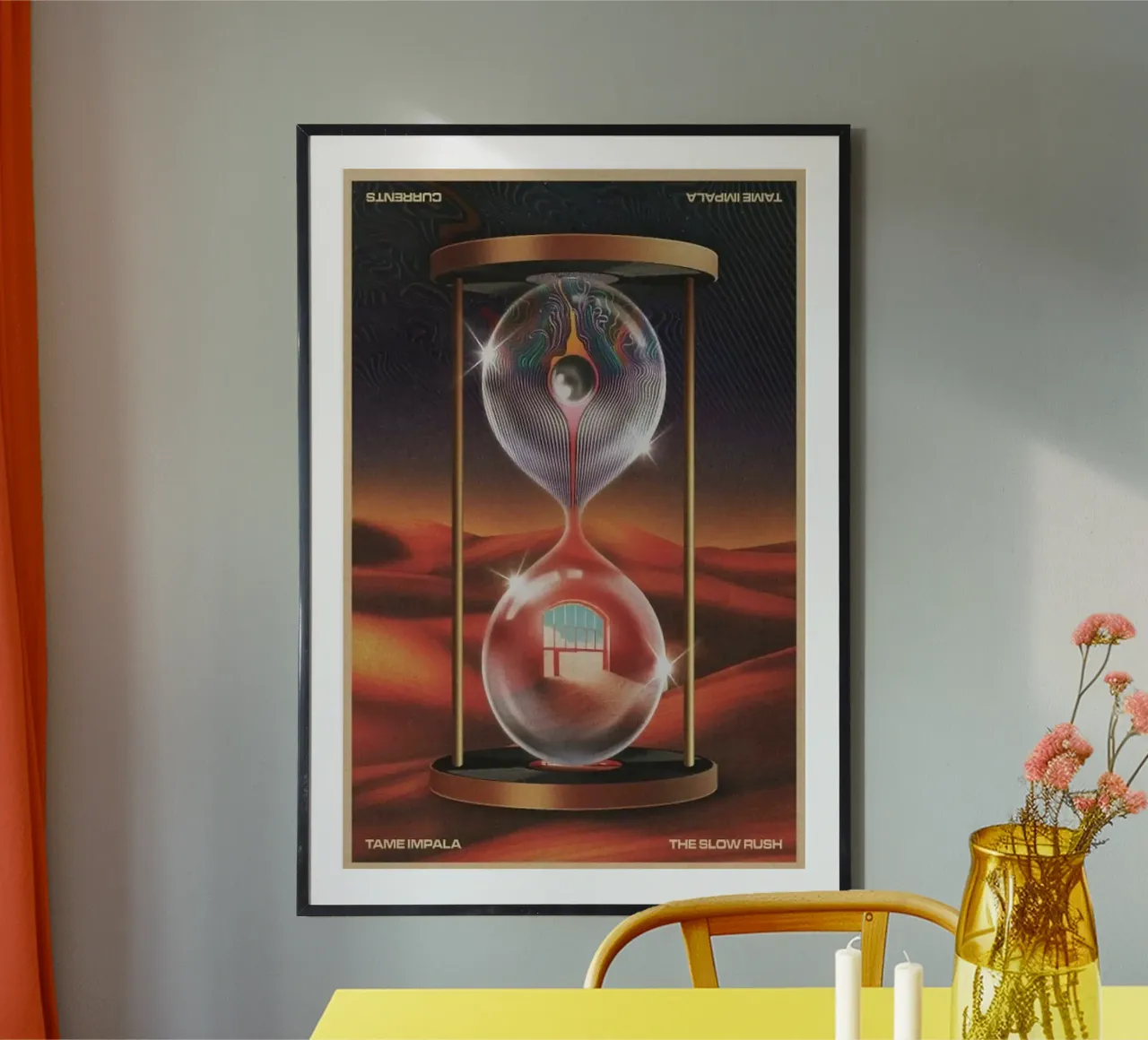 Sand Clock Tame Impala Concert The Slow Rush Poster poster con telaio in plastica da GULHAM