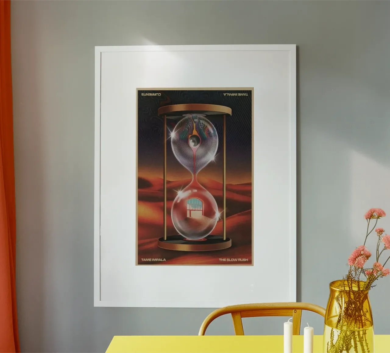 Sand Clock Tame Impala Concert The Slow Rush Poster poster con telaio in plastica da GULHAM