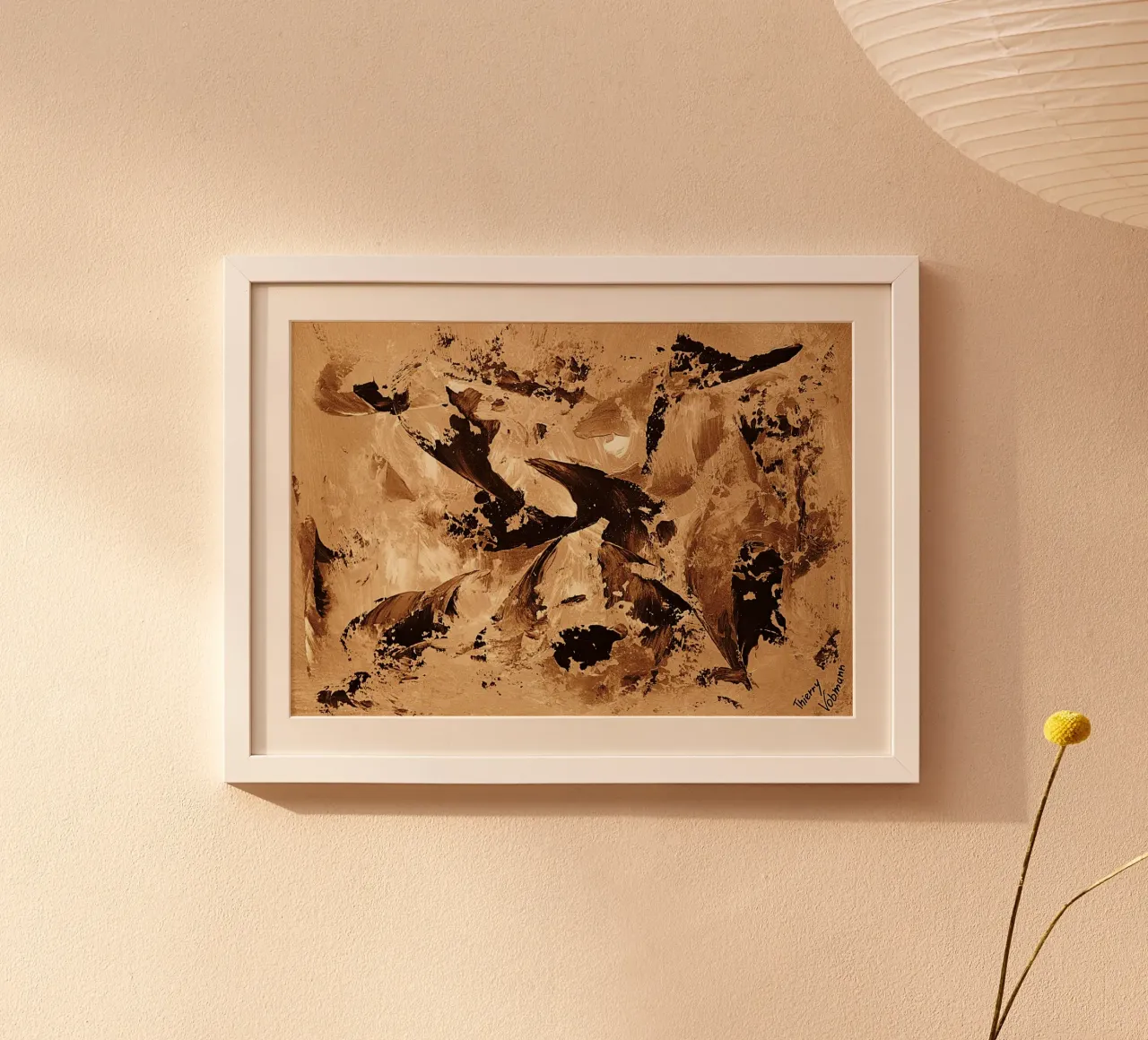 SEPIA 65 poster da Thierry Vobmann Abstract painting
