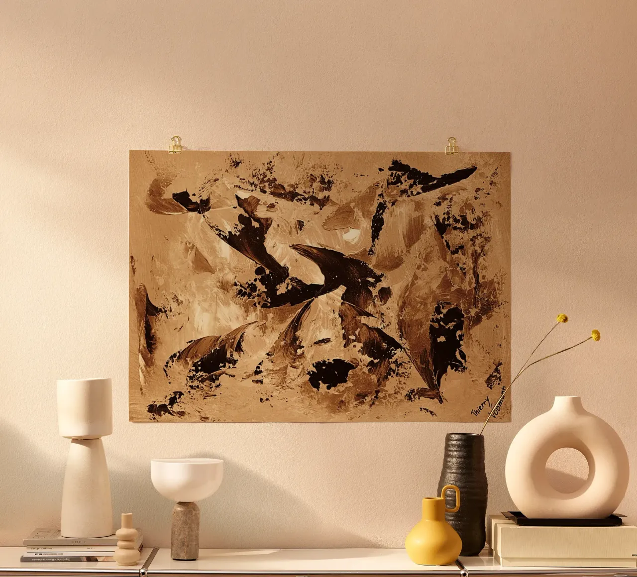 SEPIA 65 poster da Thierry Vobmann Abstract painting