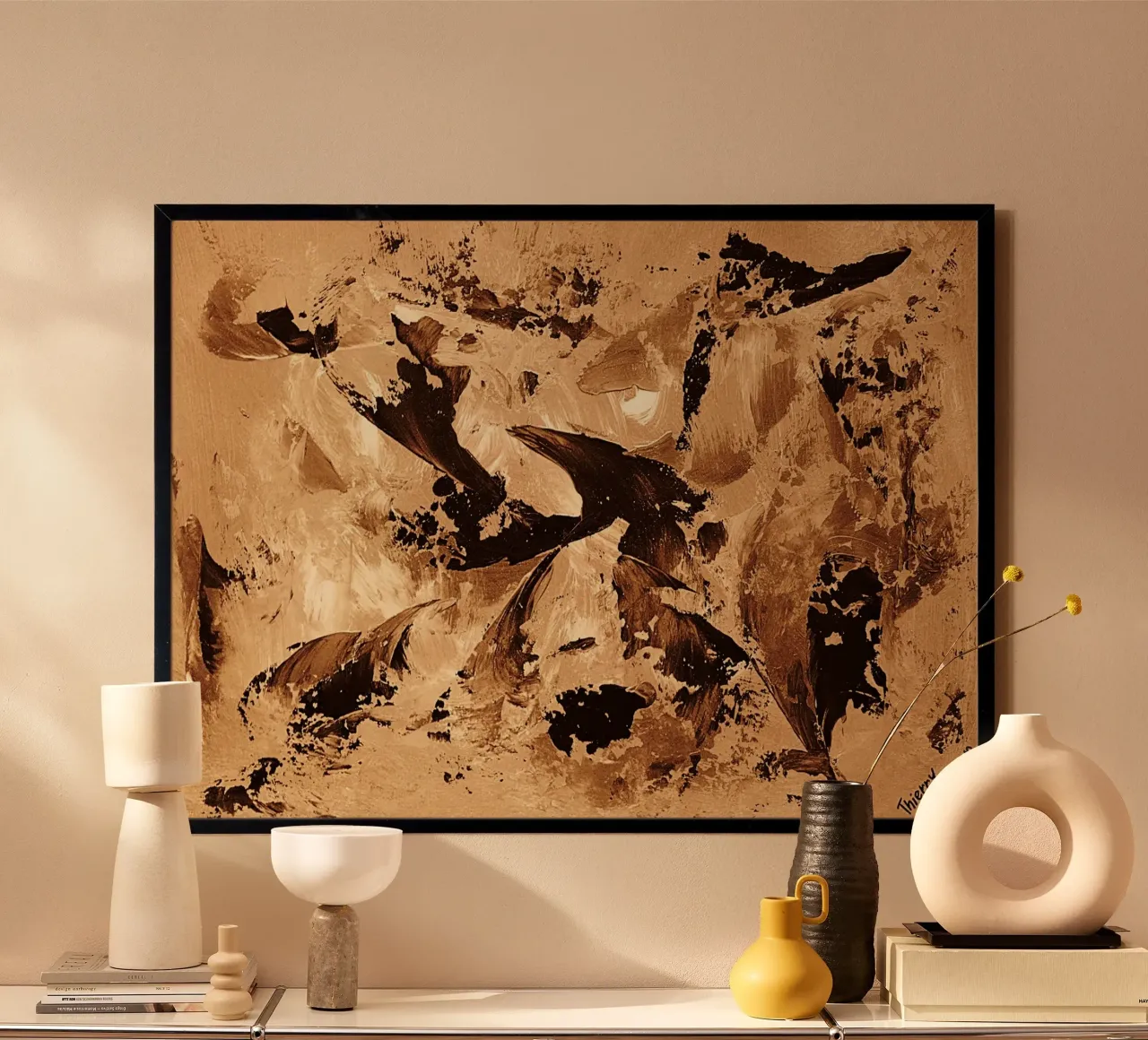 SEPIA 65 poster da Thierry Vobmann Abstract painting