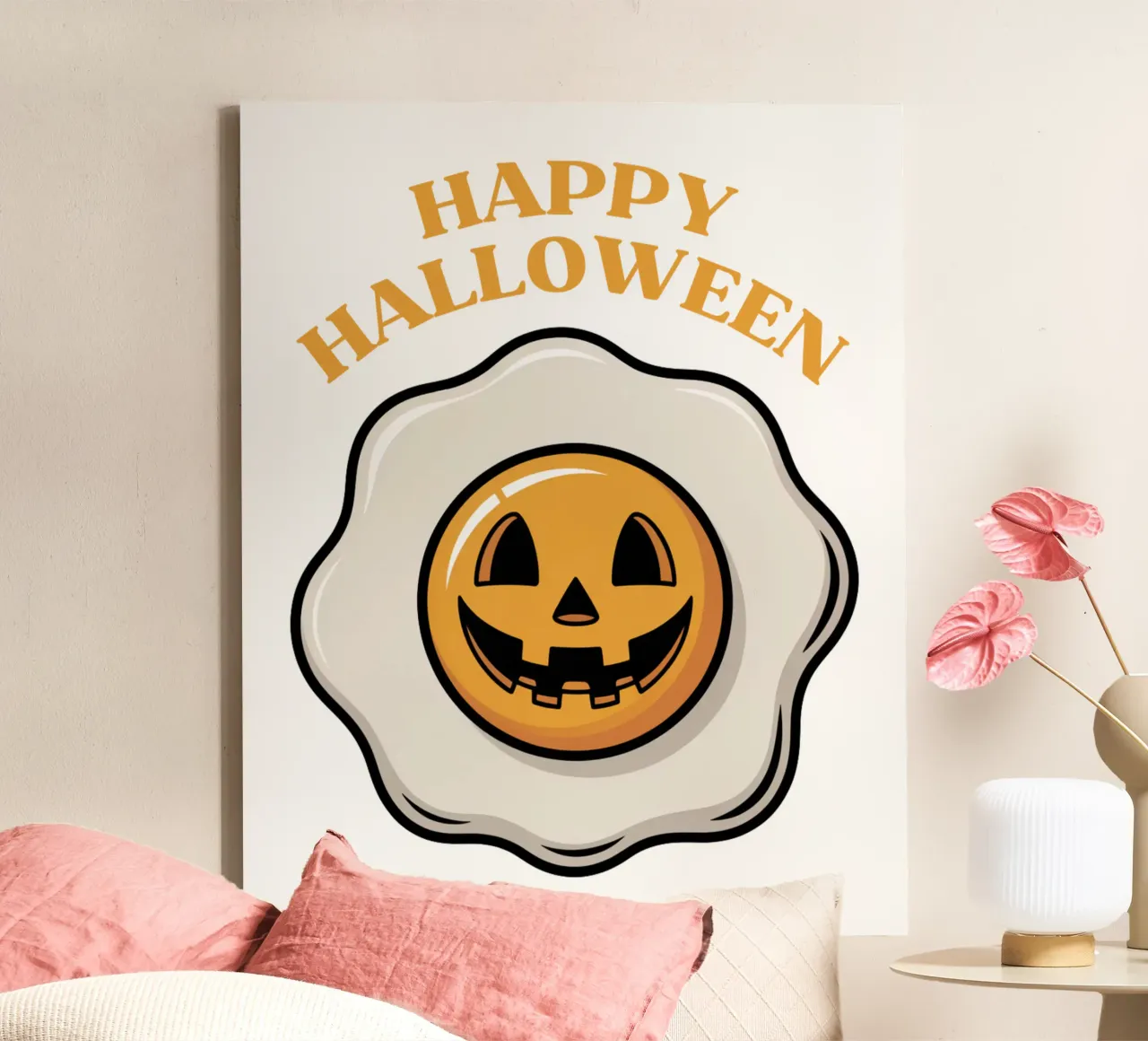Happy Halloween tela con Cornice a cassetta da Sasyall Graphics