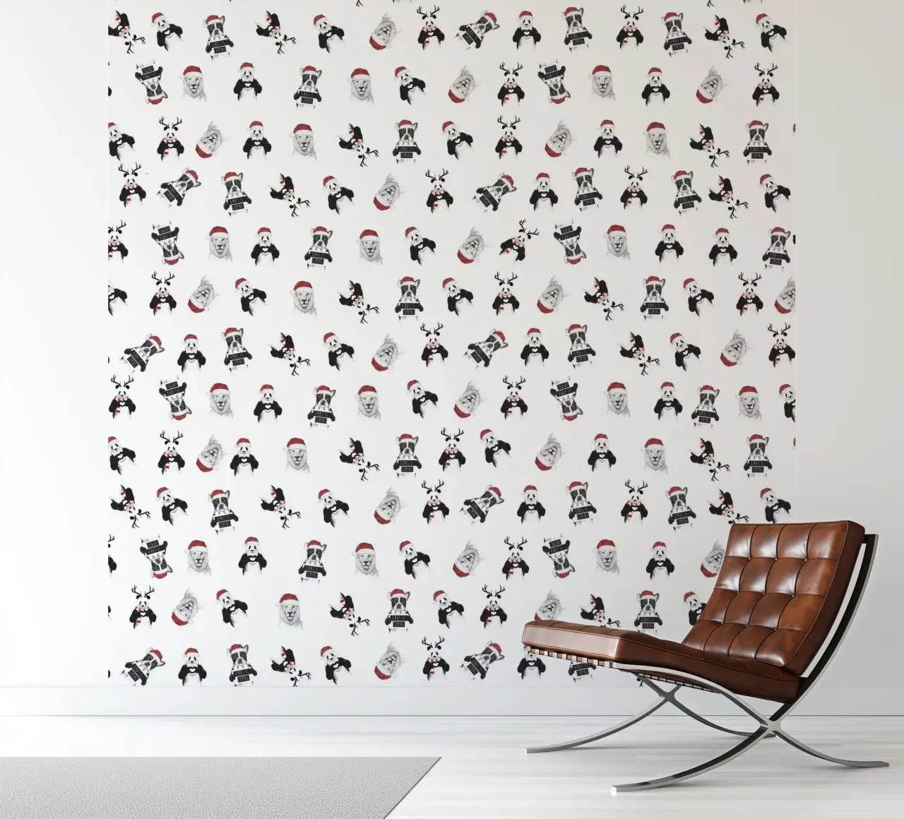 Xmas pattern photo wallpaper by Balazs Solti