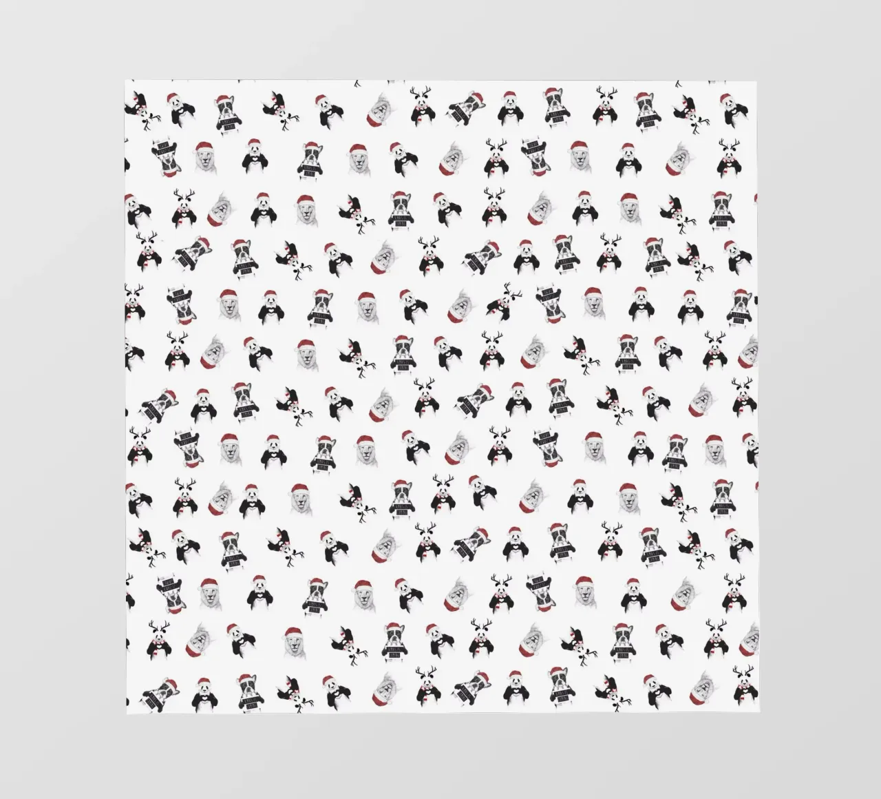 Xmas pattern fotobehang van Balazs Solti