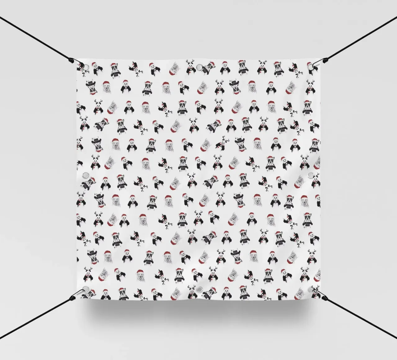 Xmas pattern telo in pvc da Balazs Solti
