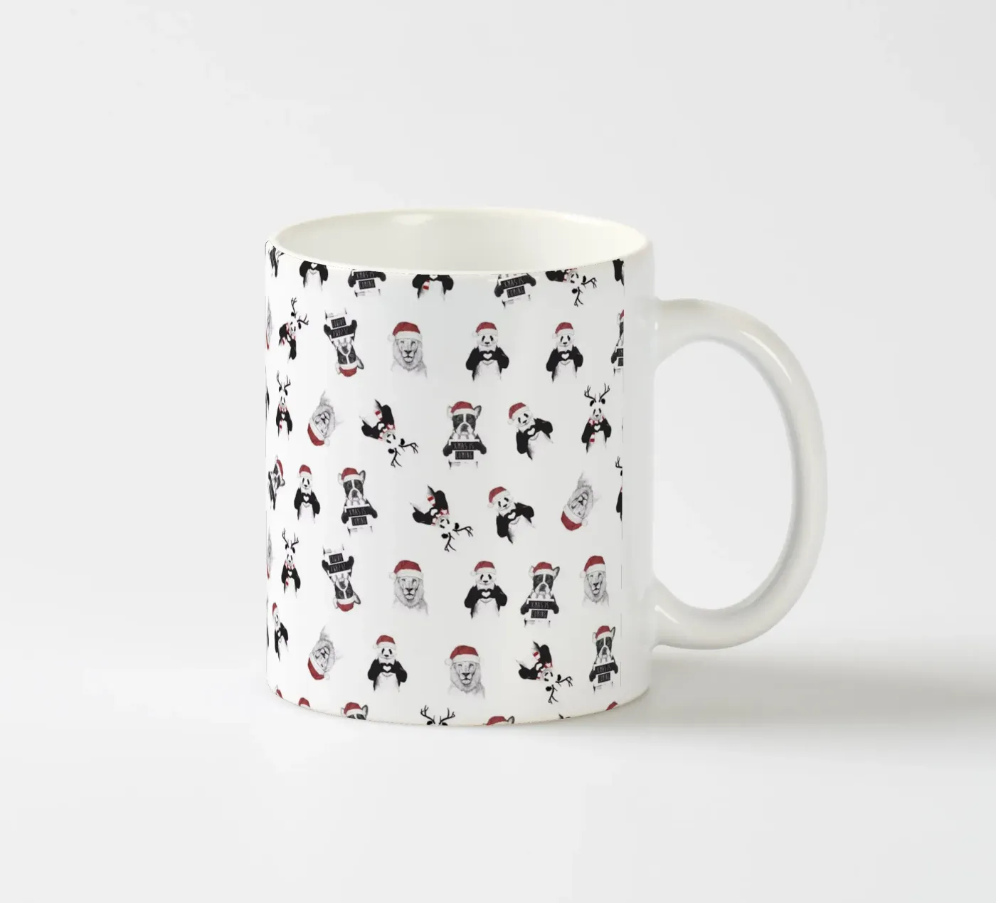 Xmas pattern tazza in ceramica da Balazs Solti