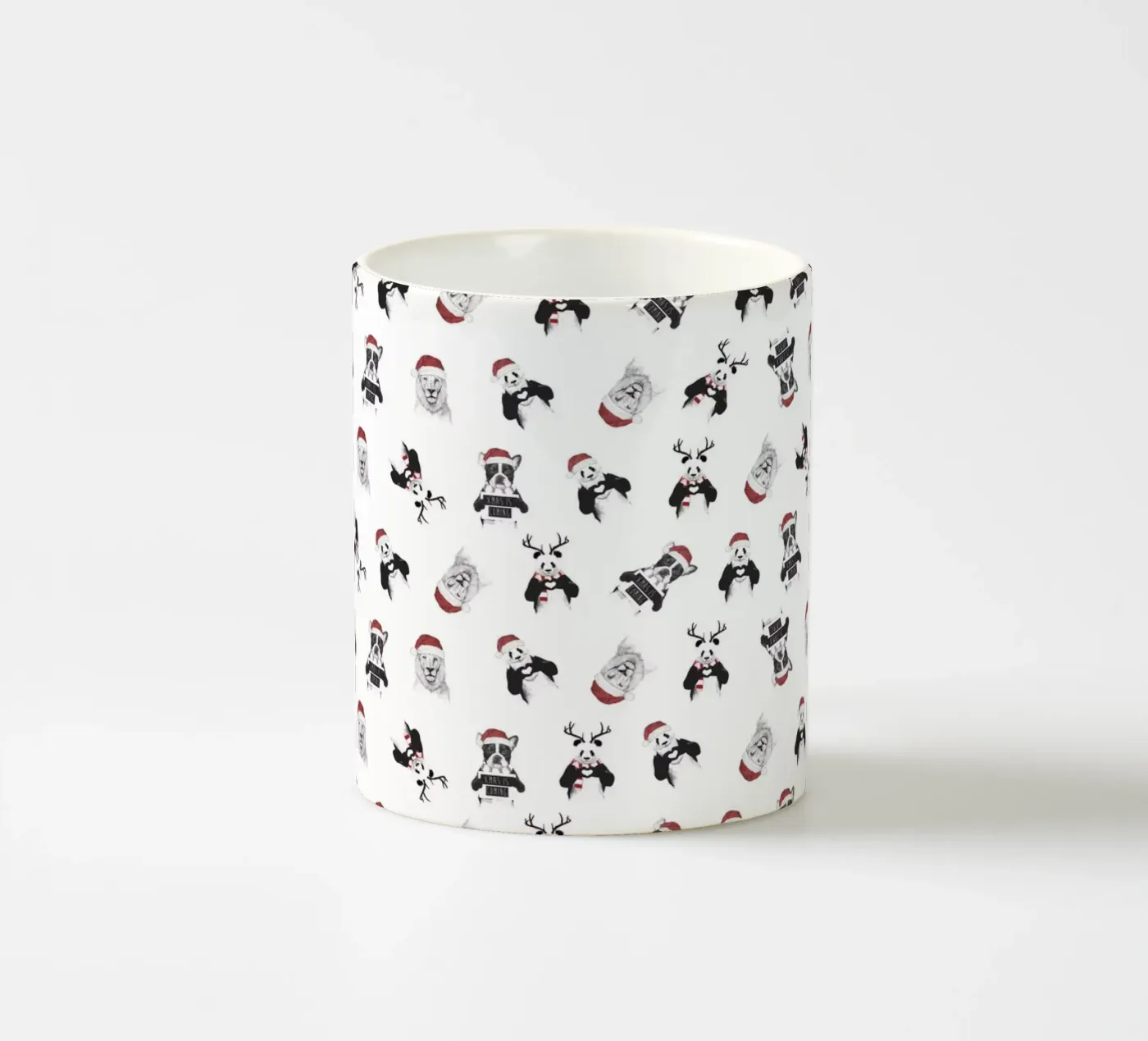 Xmas pattern tazza in ceramica da Balazs Solti