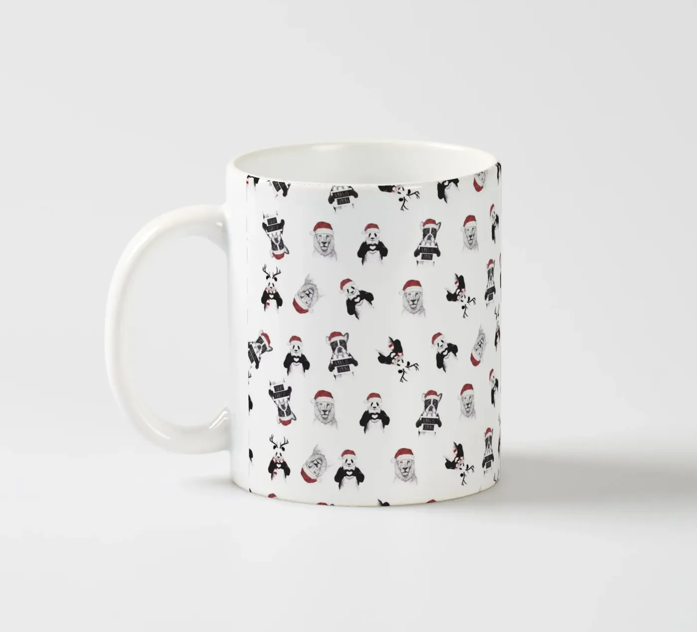 Xmas pattern tazza in ceramica da Balazs Solti