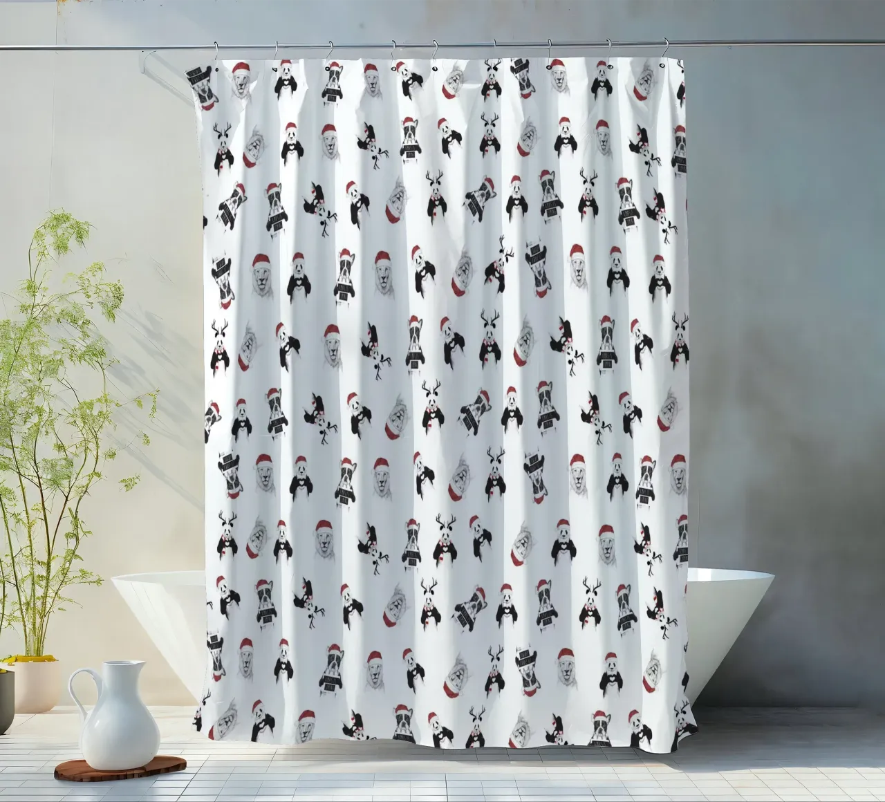 Xmas pattern tenda da doccia da Balazs Solti