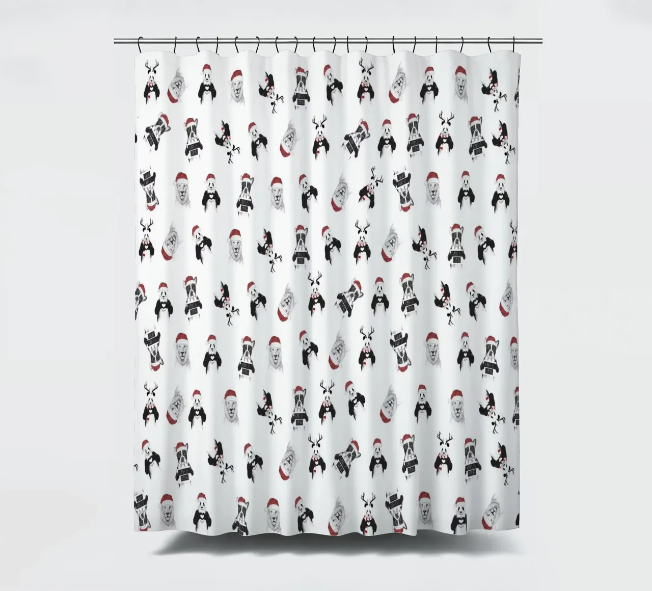 Xmas pattern tenda da doccia da Balazs Solti