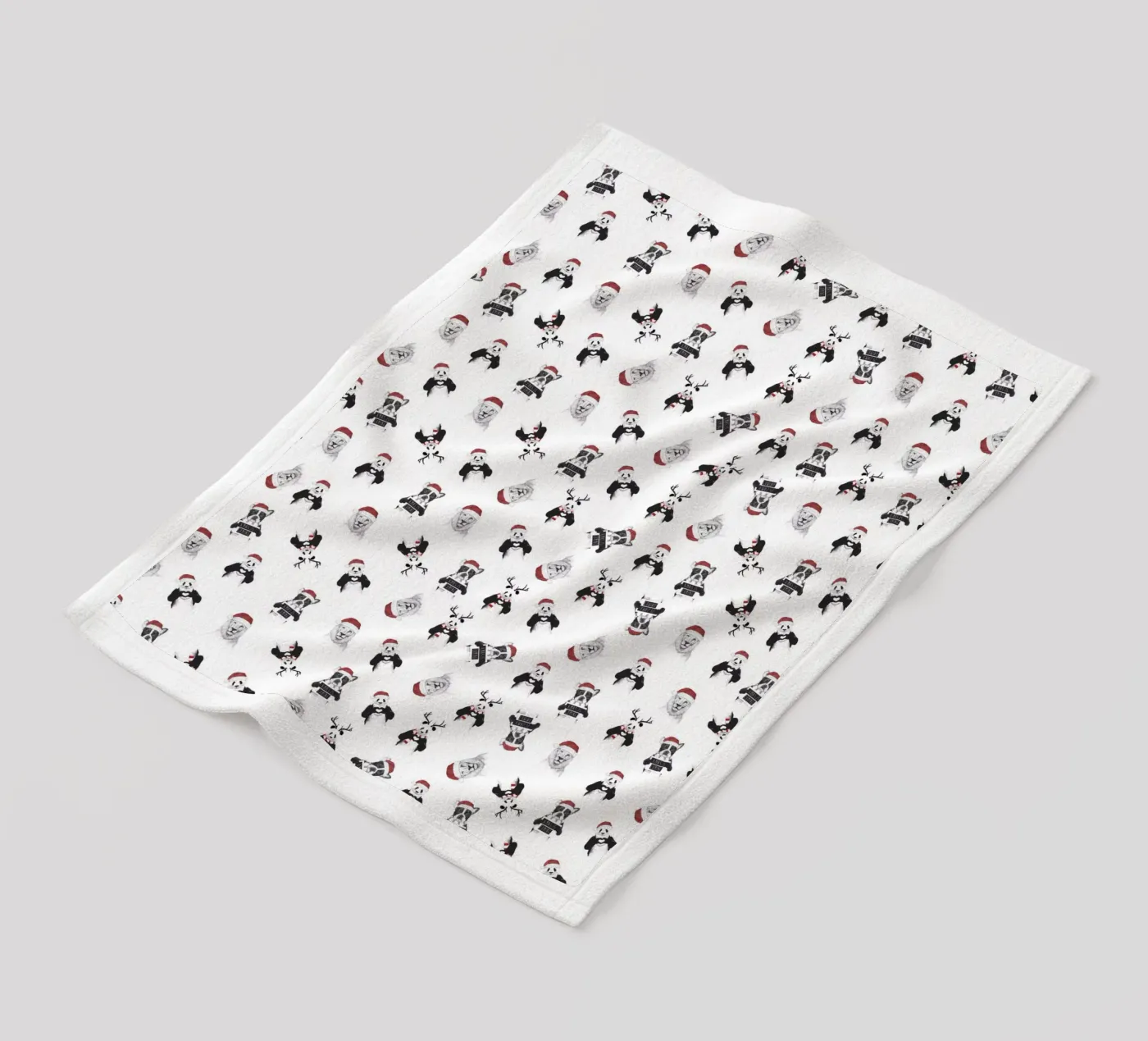 Xmas pattern plaid polaire de Balazs Solti