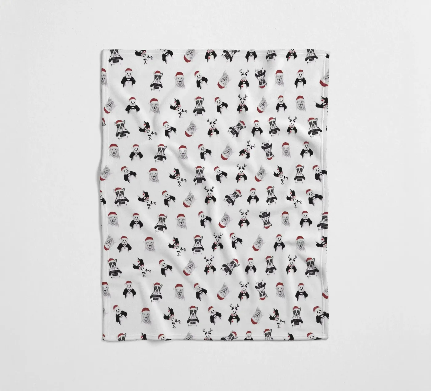 Xmas pattern plaid polaire de Balazs Solti