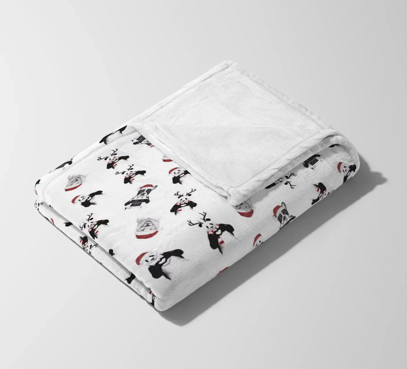 Xmas pattern plaid polaire de Balazs Solti