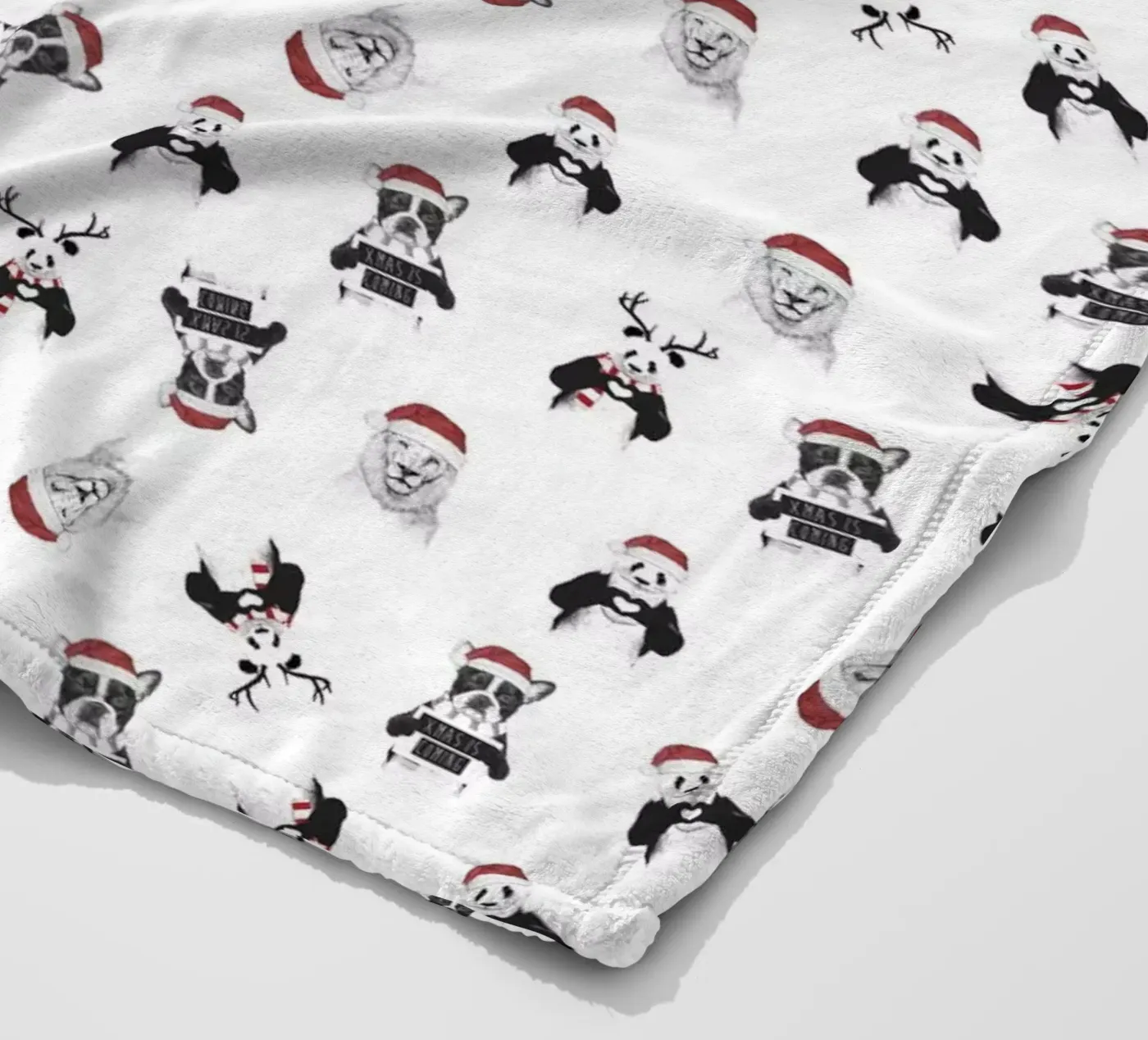 Xmas pattern plaid polaire de Balazs Solti