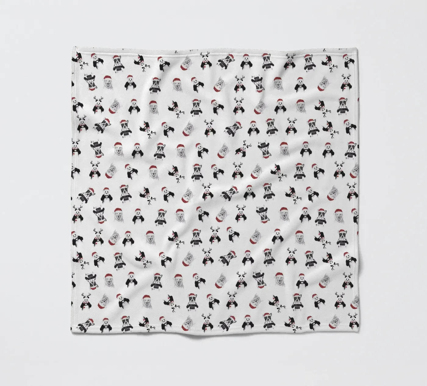 Xmas pattern fleecedeken van Balazs Solti