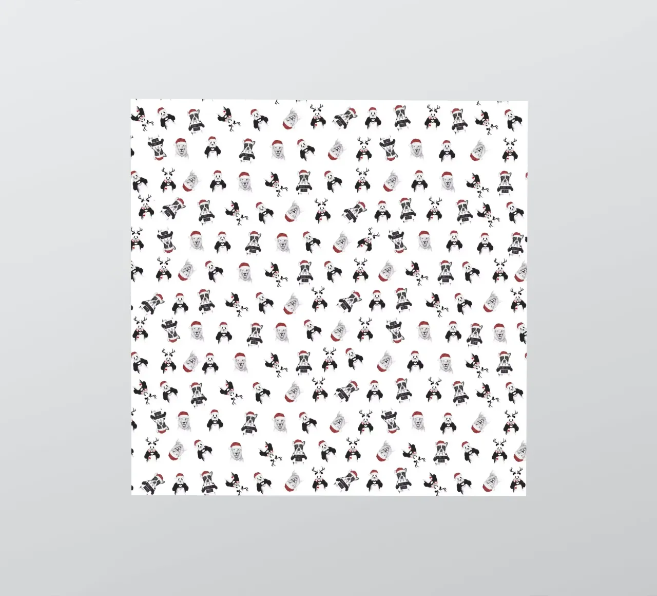 Xmas pattern sticker by Balazs Solti