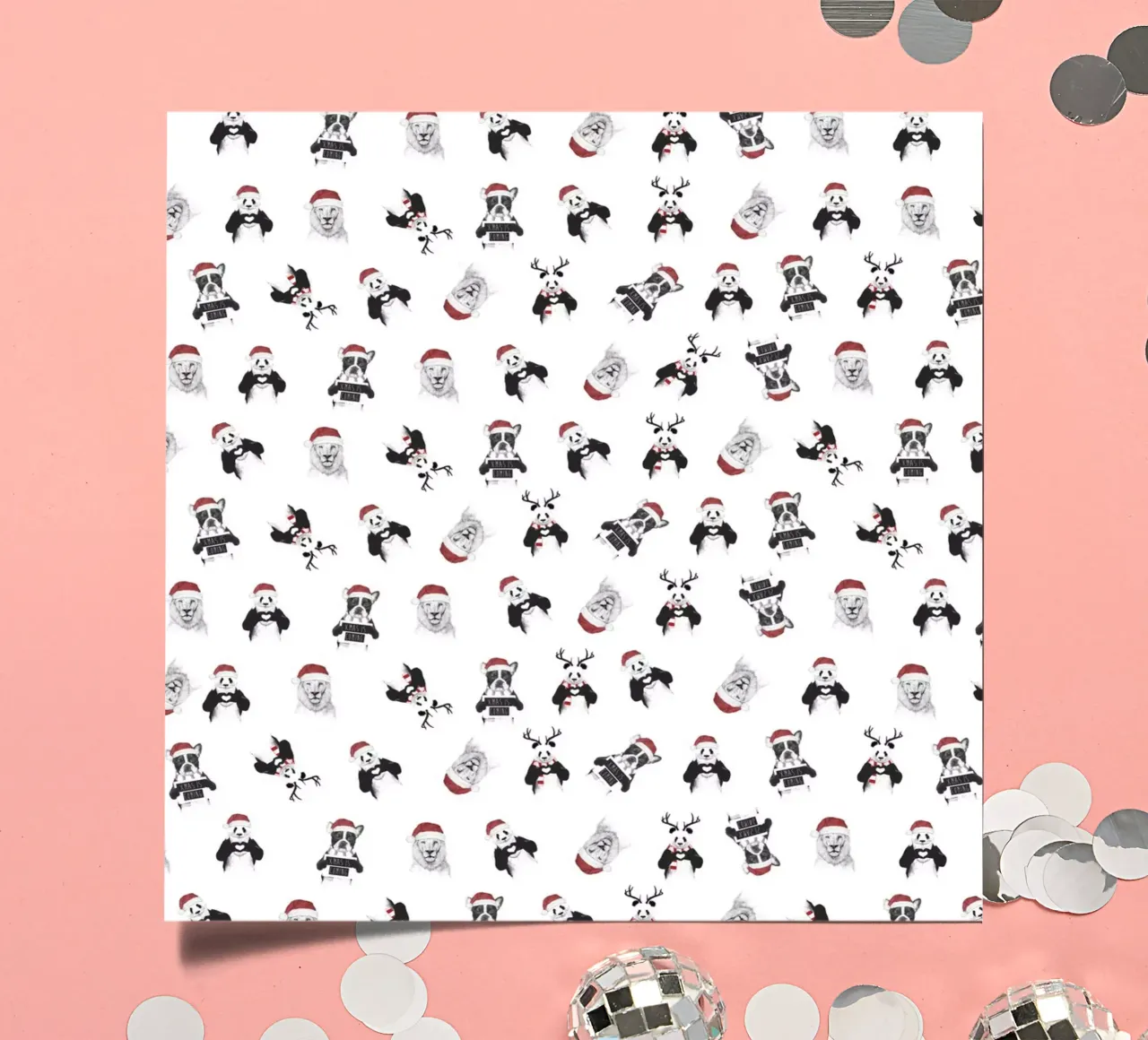 Xmas pattern sticker sheet by Balazs Solti