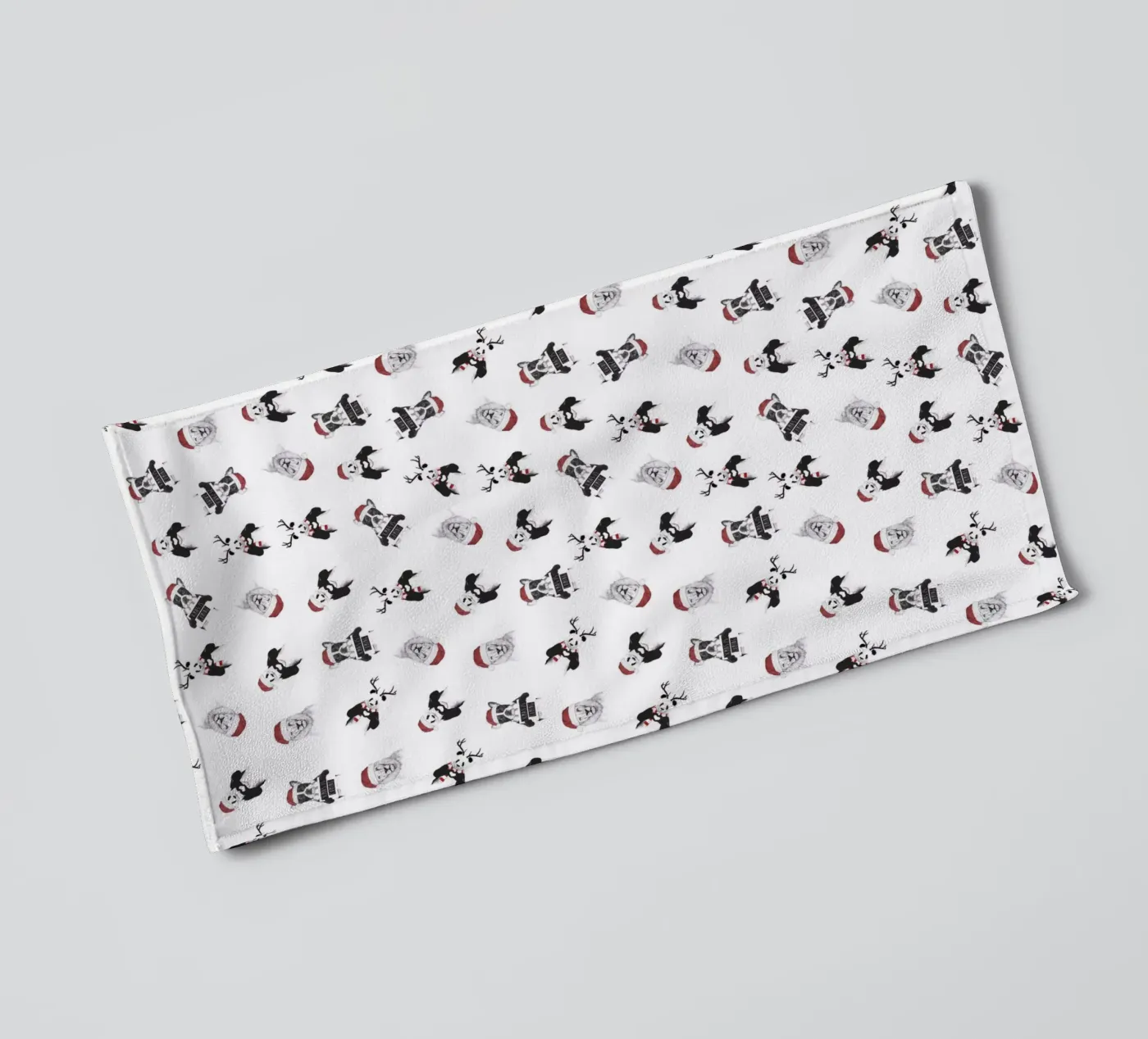 Xmas pattern towel by Balazs Solti