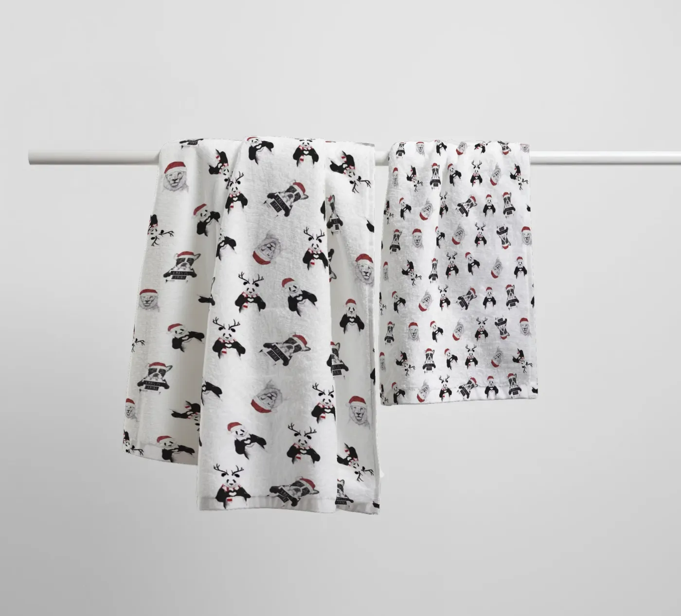 Xmas pattern towel by Balazs Solti