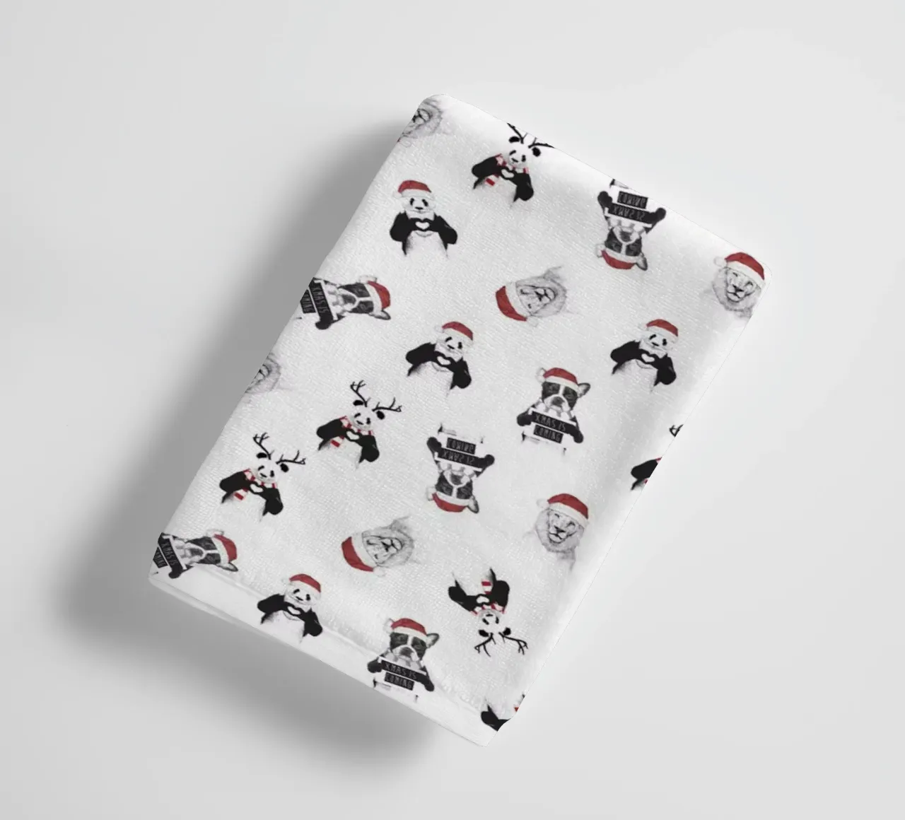 Xmas pattern badhanddoek van Balazs Solti