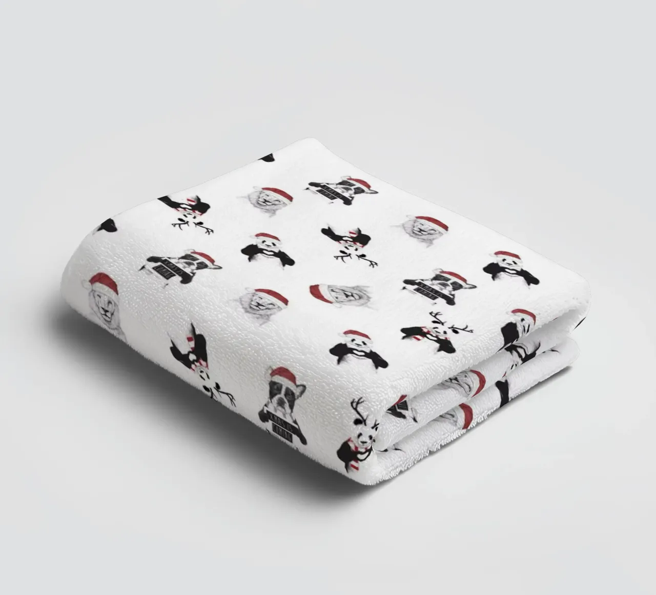 Xmas pattern badhanddoek van Balazs Solti