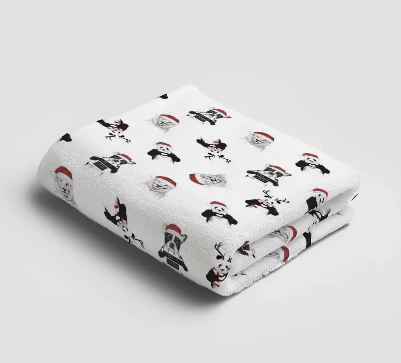 Xmas pattern asciugamano da bagno da Balazs Solti
