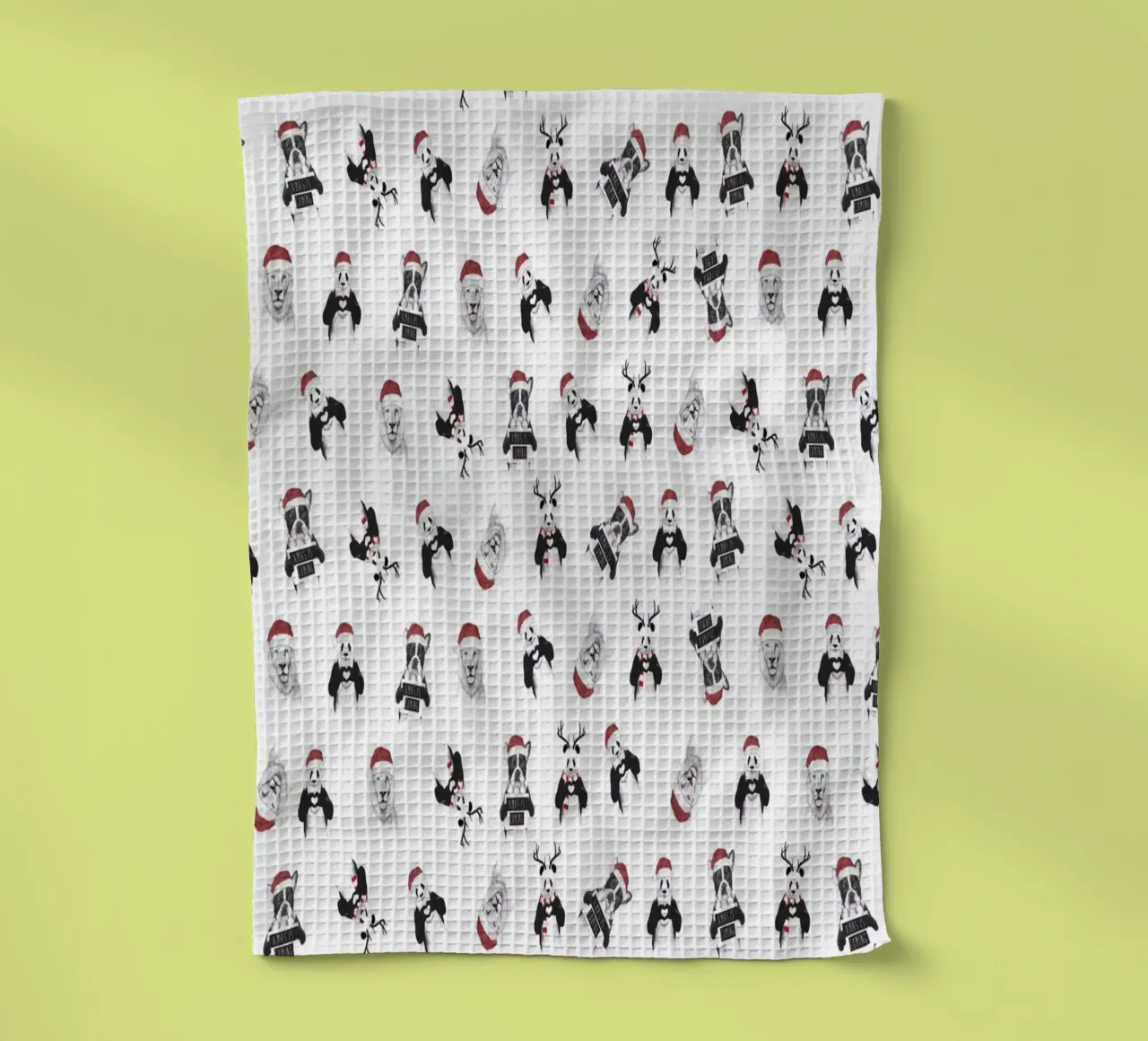 Xmas pattern theedoek van Balazs Solti