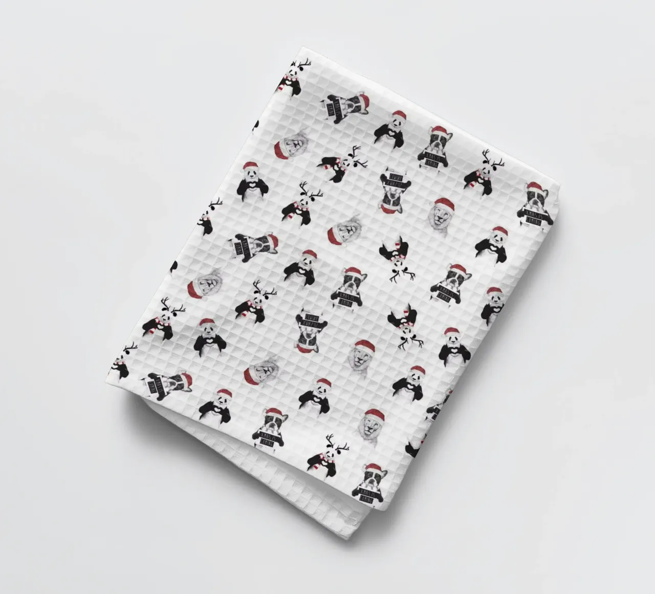 Xmas pattern theedoek van Balazs Solti