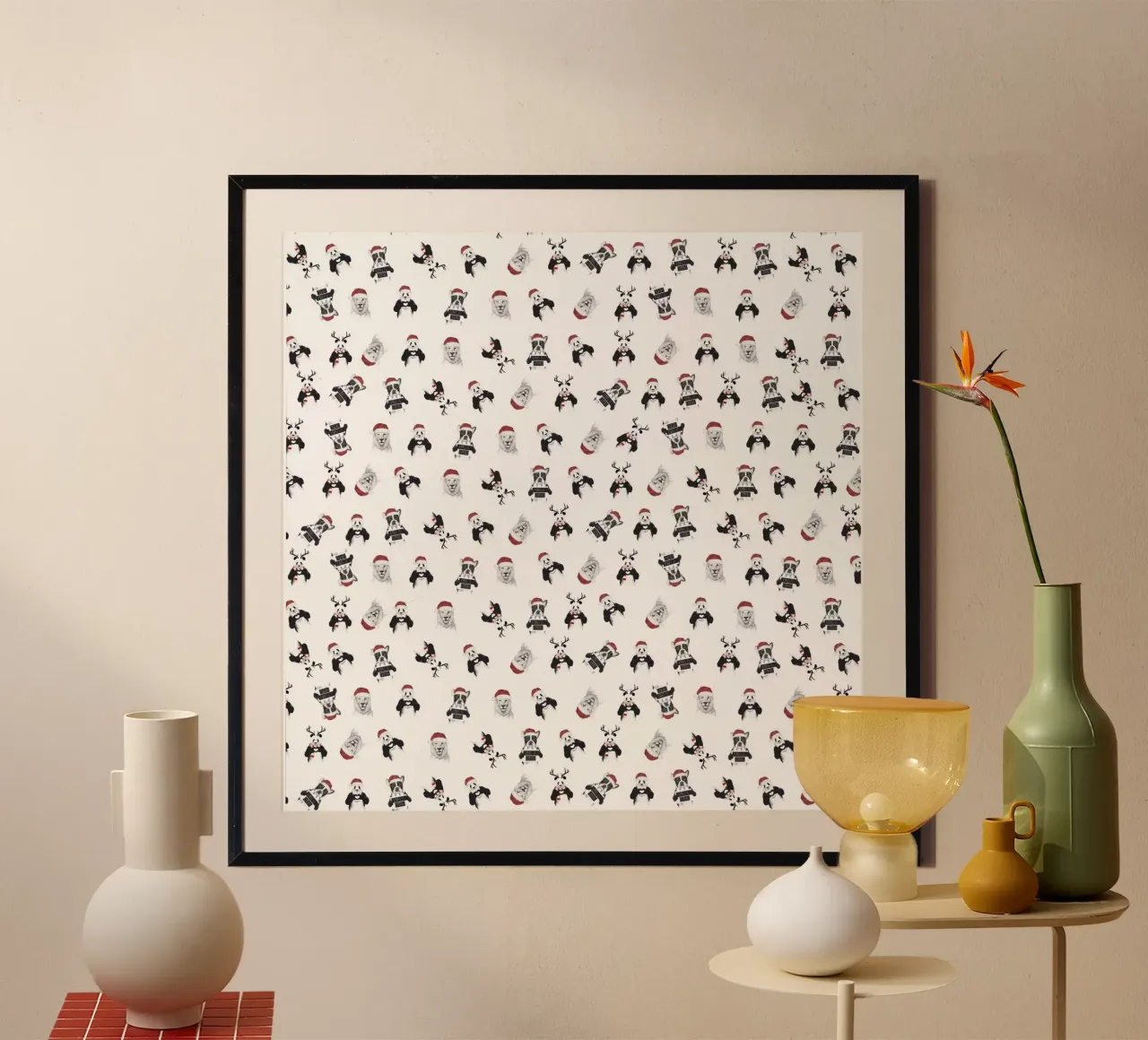 Xmas pattern poster da Balazs Solti