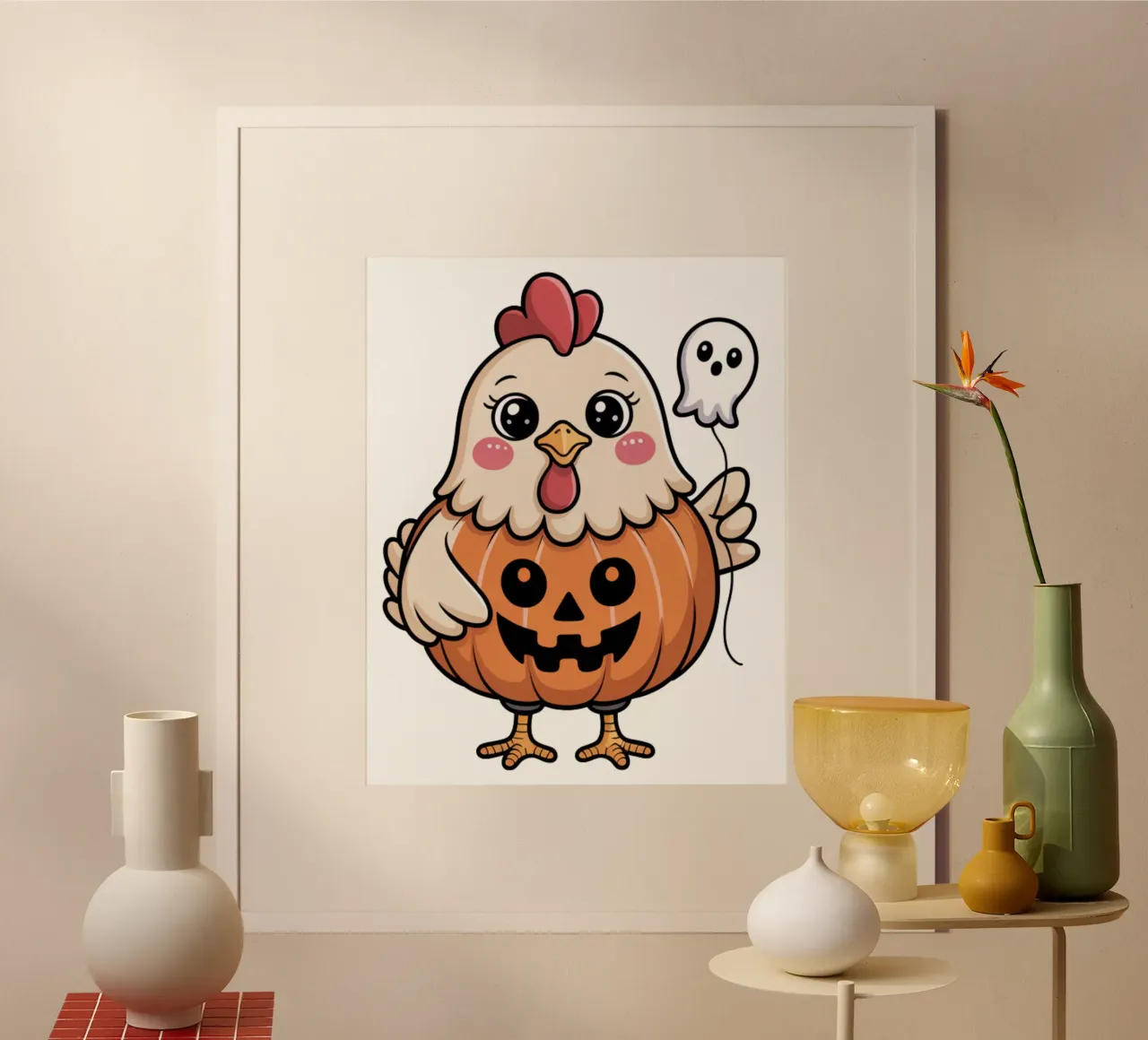 Halloween Chicken poster da Sasyall Graphics