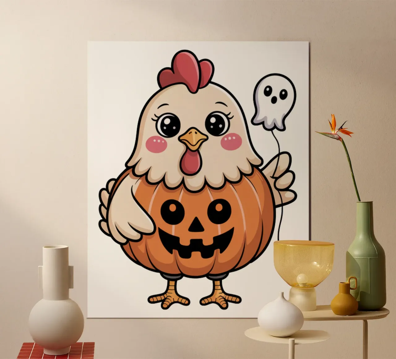 Halloween Chicken poster da Sasyall Graphics