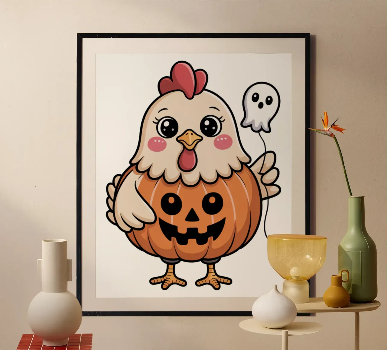 Halloween Chicken poster da Sasyall Graphics